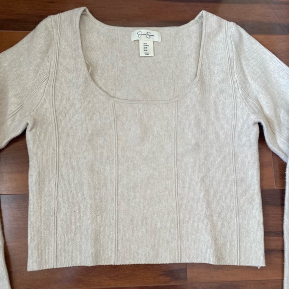 Short Square Neck Sweater - Picture 2 of 6